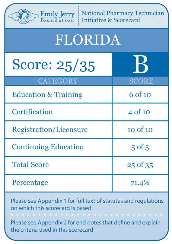 Florida Scorecard Emily Jerry Foundation